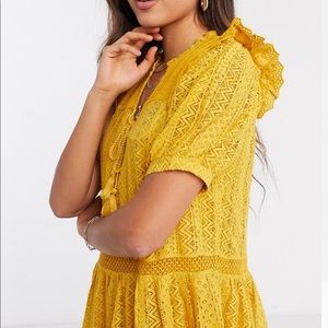 Mango bohemian tiered dress